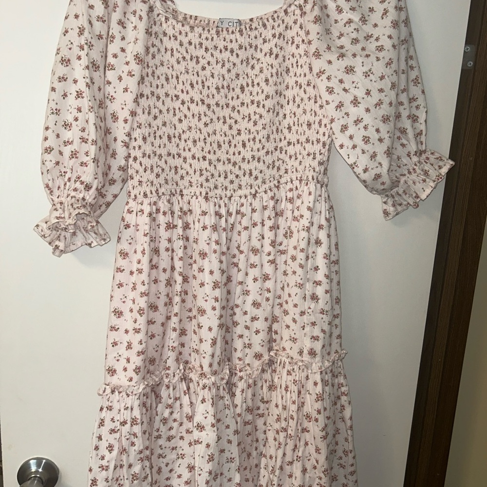 Ivy City Co Pink Floral Dress